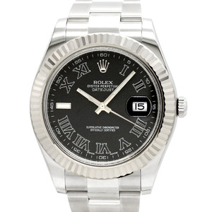 ロレックス ROLEX デイトジャストII 116334 ローマ グレーダイヤル メンズ腕時計 ランダム 保証書