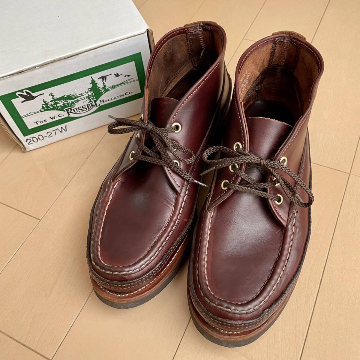 PayPayフリマ｜未使用 russell moccasin sporting clays chukka 8D