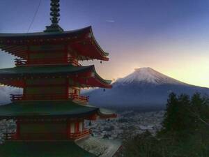 世界遺産 富士山23 写真 A4又は2L版 額付き