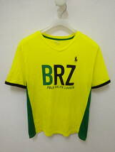 POLO RALPH LAUREN 半袖Tシャツ Vネック BRZ ブラジル 黄色 緑 黒 メンズ XL ポロラルフローレン_画像1