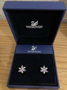 * прекрасный товар *SWAROVSKI Swarovski * цветок зажим ia кольцо * фиолетовый лиловый!