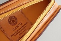 ★未使用 GANZO ◆ブライドルレザー ペンケース ブラウン【最高級 国内レザーブランド 定価1.8万円】本革 ペン入れ 小物入れ ガンゾ ◆C1_画像5