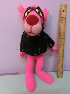 ピンクパンサー PINK PANTHER ビンテージ ぬいぐるみ 人形 32cm◆ライダース 革ジャン Vintage stuffed animal Plush USA アメリカ雑貨