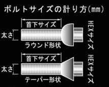 ホイールボルト12R-M12-1.5ラウンド形状１０本、クロームメッキ_画像3