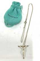  Tiffany & Co ティファニー ネックレス ロザリオ クロス キリスト 十字架 シルバー SV925 アクセサリー TIFFANY&Co. TIFFANY&Co カyg_画像1