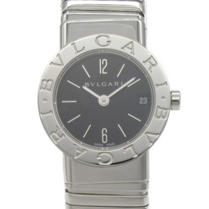BVLGARI ブルガリ 腕時計 ブルガリブルガリトゥボガス 腕時計 ウォッチ ブラック系 ステンレススチール 中古