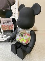 1円スタート BE@RBRICK MY FIRST B@BY MATT BLACK 400% ベアブリック マイファースト マットブラック MEDICOM TOY メディコムトイ CHIAKI _画像2