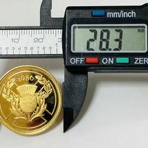 エリザベス2世 金貨 イギリス 美品 1986年 22金 15.9g イエローゴールド コイン GOLD コレクション 美品_画像4