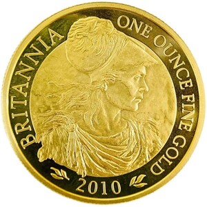ブリタニア 女神 金貨 BRITANNIA 2010年 34.5g K22 イエローゴールド 22金 エリザベス2世 イギリス コレクション Gold 美品