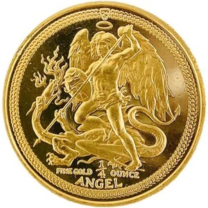 Angel Gold Coin Island 1988 8.4g 22 Золото -желтое золото коллекция золотой красавица