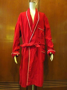  Vintage 50's* corduroy gown red *odst 1950s low b men's 