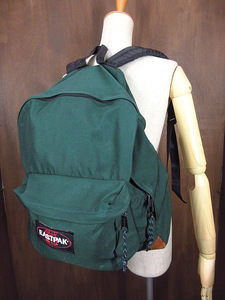 MADE IN U.S.A. EASTPAKボトムスウェードバックパック緑●220507s1-bag-bpデイパック古着イーストパックカバン鞄リュック サックUSA製