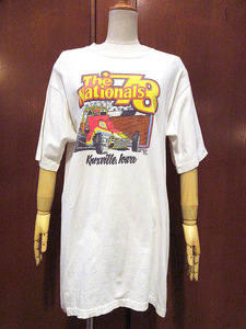 ビンテージ70’s●The Nationals 78コットン両面プリントTシャツ●220529k3-m-tsh-ot 1970s古着メンズ半袖