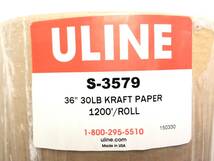 【米軍放出品】未使用品 ULINE S-3579 クラフトペーパー クラフト紙 包装紙 ラッピング 梱包 約幅91㎝×長さ365ｍ (160)☆CE24Y_画像4