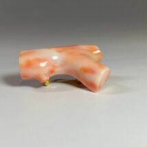 帯留 珊瑚 サンゴ 本珊瑚 鯉 彫刻 帯留め 着物 和装小物 アクセサリー 美術品_画像1