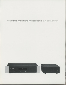 Sonic Frontiers Processor3のカタログ ソニックフィロティア 管5566