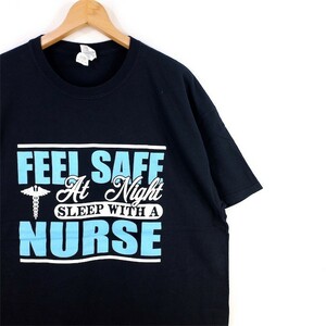 Medical Caduceus ナース 医療 半袖プリントTシャツ メンズUS-XLサイズ クルーネック ブラック ケリュケイオン カドゥーケウス t-1663