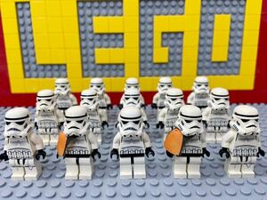 ☆スターウォーズ☆　レゴ　ミニフィグ　大量15体　ストームトルーパー　帝国軍　兵士　( LEGO 人形 クローントルーパー