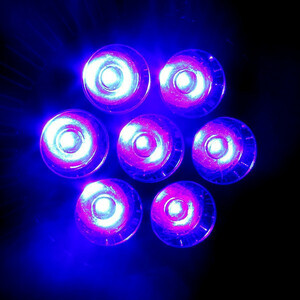 アクアリウムライト 7W 青7灯 水草 植物育成 海水 LEDライト スポットライト 水槽照明