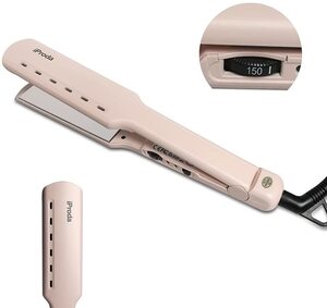 ストレートアイロン 5段階温度調節 ヘアアイロン