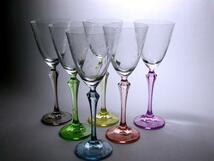 ■ボヘミアグラス　　ワイングラス６ＰＣＳセット　　クリスタル　　ボヘミアガラス　　　〈同梱対象商品〉#720_画像1