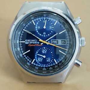 稼働品 超希少 SEIKO セイコー 5 Sports Speedtaimer ファイブ スポーツ スピードタイマー 6138-8010 自動巻メンズ 腕時計 現状品