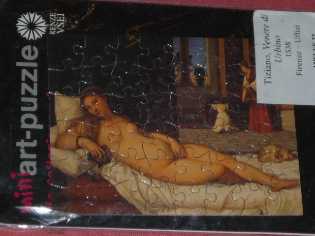 ¡Súper raro! Artículo en el extranjero ♪ Italia Galería de los Uffizi Venus de Urbino Mini Art Puzzle ☆, cuadro, Libro de arte, colección de obras, Catálogo ilustrado