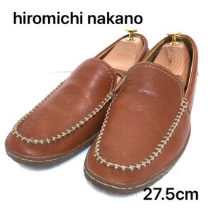 ヒロミチナカノ(hiromichi nakano)27.5 ドライビング ローファー ドライビングシューズ 夏 素足