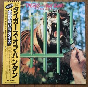 LP 帯 日本盤 国内盤 TYGERS OF PAN TANG / THE CAGE タイガーズ・オブ・パンタン / 危険なパラダイス VIM-6285