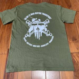 沖縄 米軍放出品 3D MARINE USMC ミリタリー 半袖 Tシャツ オシャレ ファッション 古着 ビンテージ OD (管理番号AB9)