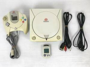 SEGA セガ Dreamcast ドリームキャスト ゲーム機 本体 HKT-7100 動作品 コントローラー HKT-7700 ビジュアルメモリー HKT-7000 ゲーム 即決