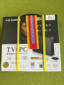 【未使用品】IODATA HDCZ-UTL6KC 6TB 外付ハードディスク　 TV＆PC対応
