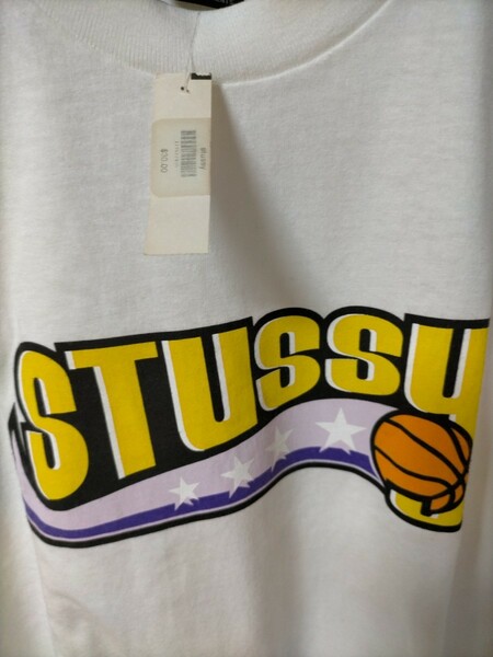 STUSSY Logo Tシャツ、デッドストック、サイズL