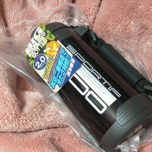 ステンレスボトル ストレートドリンク 2L(グロスブラック)ADT-200 BG
