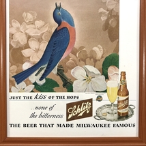 ■即決◆1944年(昭和19年) Schlitz Beer シュリッツ ビール【B4-6119】アメリカ ビンテージ雑誌広告【B4額装品】当時物/本物広告 ★同梱可_画像5