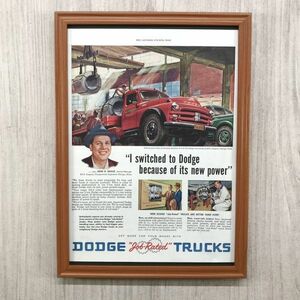 ■即決◆1953年(昭和28年) DODGE TRUKS ダッジ トラック 2トン B-4【B4-2049】アメリカ ビンテージ雑誌広告【B4額装品】当時本物 ★同梱可