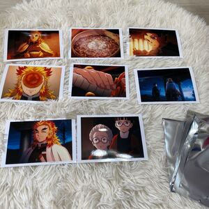 鬼滅の刃 第1話 場面写ブロマイドくじ ブロマイド 8枚セット 無限列車編 煉獄 煉獄杏寿郎