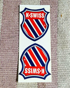 ステッカー　K-SWISS　ケースイス　K・SWISS　昭和　シール　未使用　非売品　貴重