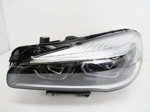【良品】 BMW 2シリーズ F45 後期 純正 左 ヘッドライト LED 8738643-04 (n042458)