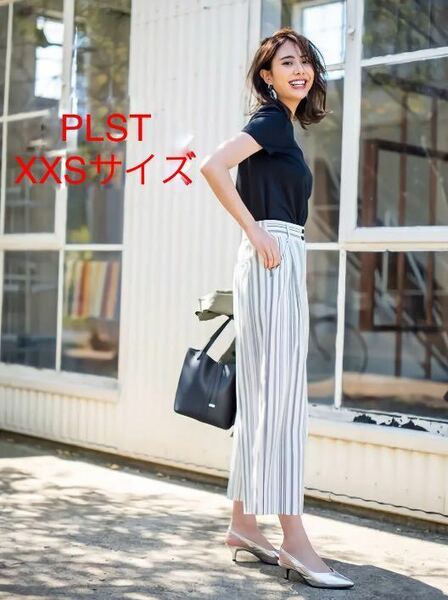 未使用＊星玲奈さん着 PLST＊上品&美脚＊リネンブレンドワイドパンツ#52