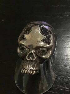  обычная цена 52,500 иен Materitayutito кольцо SV950 циркон * Skull matelita925 череп 