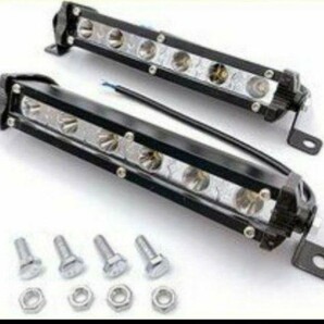 LEDワークライト バーライト LED作業灯 2個セット ホワイト 18w 7インチ 12/24V フォグランプ 自動車 トラック