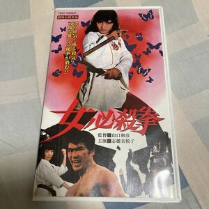 志穂美悦子「女必殺拳」千葉真一、VHSビデオ、東映