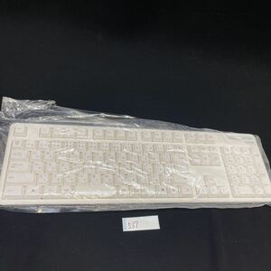 ○537○ キーボード　ホワイト　ELECOM 無線　フルキーボード　TK-106T 美品