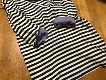 【 RAGEBLUE 】 レイジブルー　メンズ 七分丈　Tシャツ　ボーダー　L　Vネック_画像7