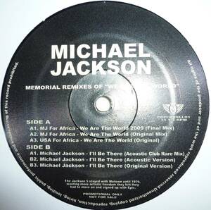 MICHAEL JACKSON　MEMORIAL REMIXES OF ''WE ARE THE WORLD'' / I'll Be There