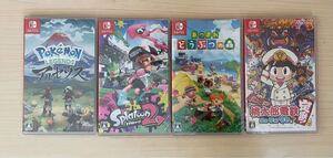 switch ソフト セット アルセウス + スプラトゥーン2 + あつまれどうぶつの森 + 桃鉄