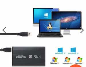 使用時間が少堅牢なアルミボディのUSBHDD外付けポータブルHDD750GB