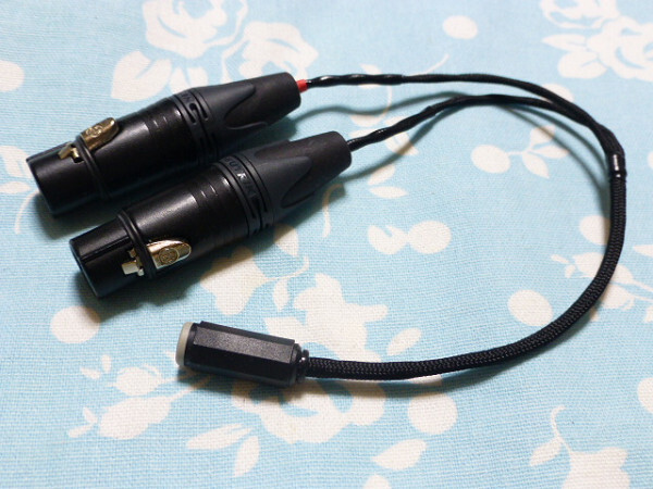 2.5mm4極 (メス) → XLR コネクタ 3ピン ×2 (メス) TEAC UD-301 UD-501 等へ 変換ケーブル (カスタム対応可能)