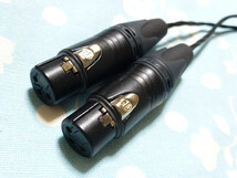 2.5mm4極 (メス) → XLR コネクタ 3ピン ×2 (メス) TEAC UD-301 UD-501 等へ 変換ケーブル (カスタム対応可能)_画像2